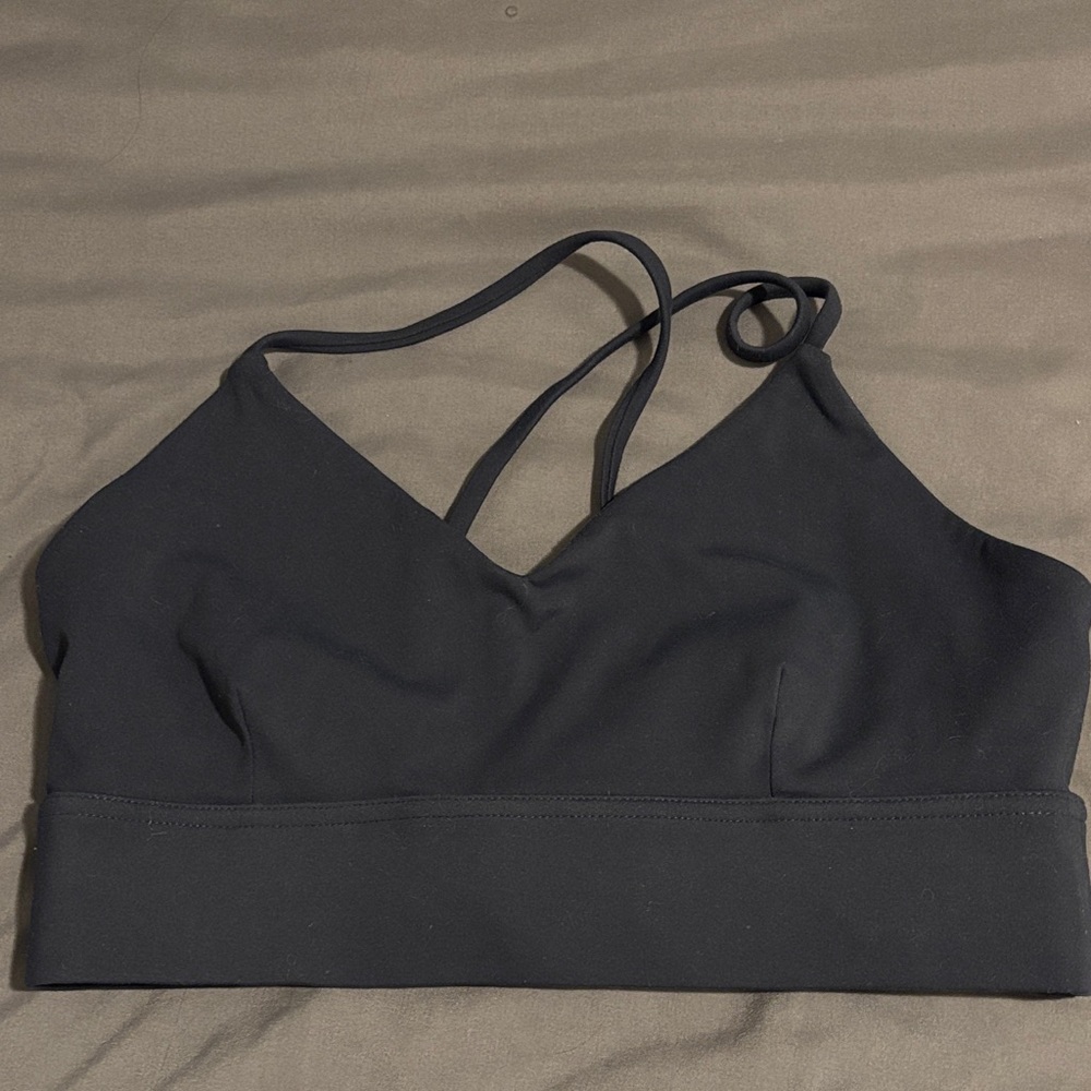Dark blue Strappy Sports Bra